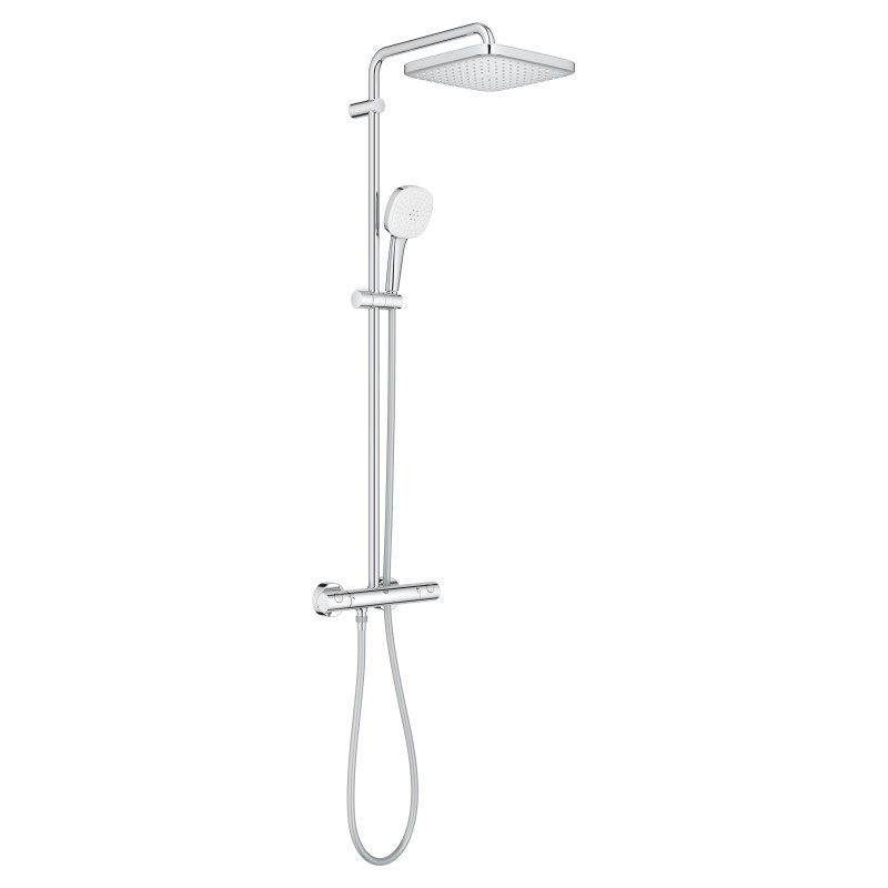 Душевая система с термостатом для настенного монтажа Grohe Tempesta System 250 Cube