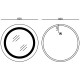 Зеркало Mixxus Plain MC02-60 (часы, LED-подсветка, антизапотевание)