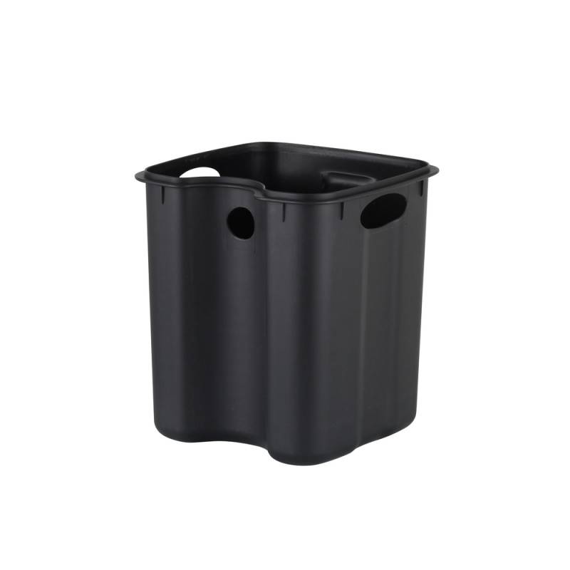 Мусорное ведро с плавным закрытием квадратное Zerix Kubix-TC0106 SS Color 6л цвет нержавейка (ZX588