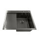 Мойка из нержавеющей стали Mixxus MH6350R Nano-Black (3.0/0.8) цвет графит