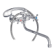 Смеситель для ванны Mixxus Mauro 140-B (Euro)