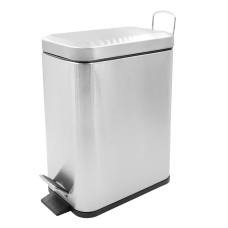 Мусорное ведро с плавным закрытием прямоугольное Zerix Sansa-TC0105 SS Color 5л цвет нержавейка (ZX
