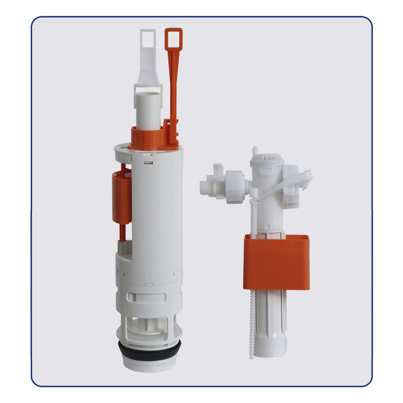 Комплект установочный для унитаза Koer KT-0502-01 (с пан. смыва KT-0602-01 Хром + звукоиз.)  (KR517