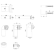 Комплект установочный для унитаза Koer KT-0501-01 (с пан. смыва KT-0601-01 Хром + звукоиз.)  (KR516