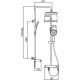 Душевая колонна со смесителем Koer KB-56029-01 3 функции, цвет хром