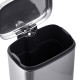 Мусорное ведро с плавным закрытием прямоугольное Mixxus Premium Style-TC0305 SS Color 5л цвет нержа