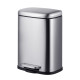 Мусорное ведро с плавным закрытием прямоугольное Mixxus Premium Style-TC0305 SS Color 5л цвет нержа