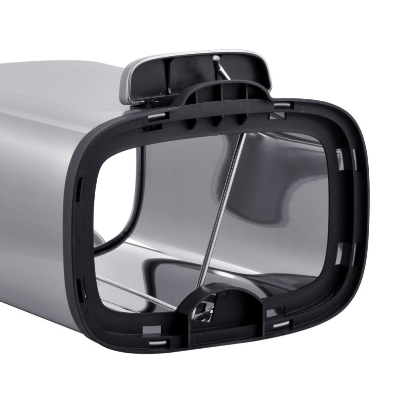 Мусорное ведро с плавным закрытием прямоугольное Mixxus Premium Style-TC0305 SS Color 5л цвет нержа
