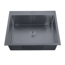 Мойка Zerix ZH5050-215 Nano-Black (3.0/0.8) из нержавеющей стали