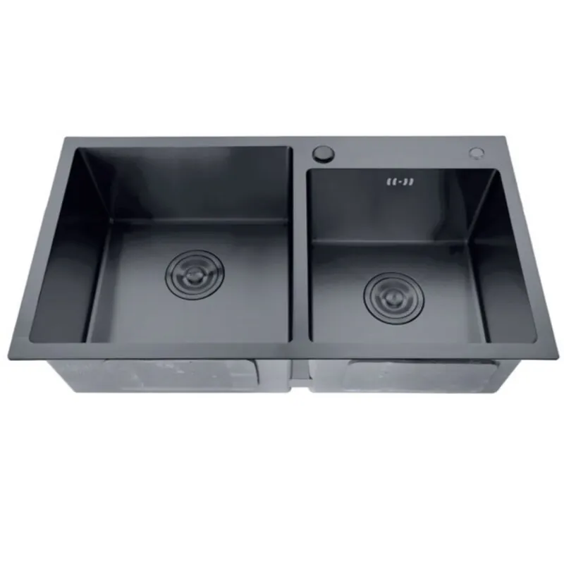 Мойка из нерж. стали ZERIX ZH7843D-215 NANO-BLACK (3.0/0.8)