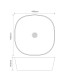 Раковина накладная Mixxus Premium DIVERSE-0106 BLACK 440х440х140mm