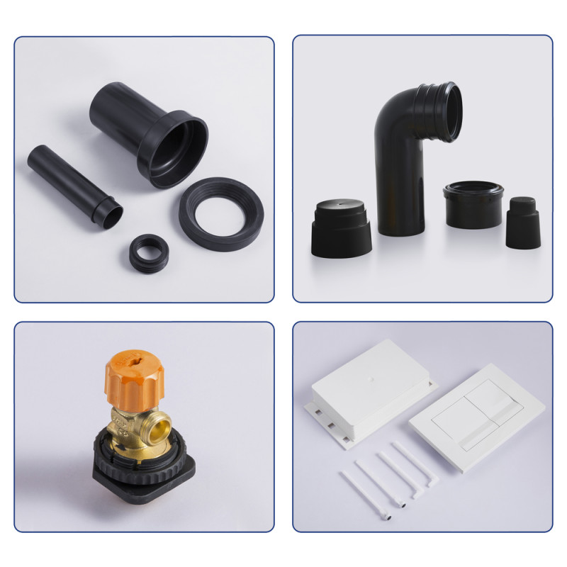 Комплект установочный для унитаза Koer KT-0502-05 (с пан. смыва KT-0602-05 Черная матовая + звукоиз