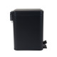 Мусорное ведро с плавным закрытием прямоугольное Zerix Sansa-TC0105 Black 5 л цвет черный