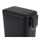 Мусорное ведро с плавным закрытием прямоугольное Zerix Sansa-TC0105 Black 5 л цвет черный