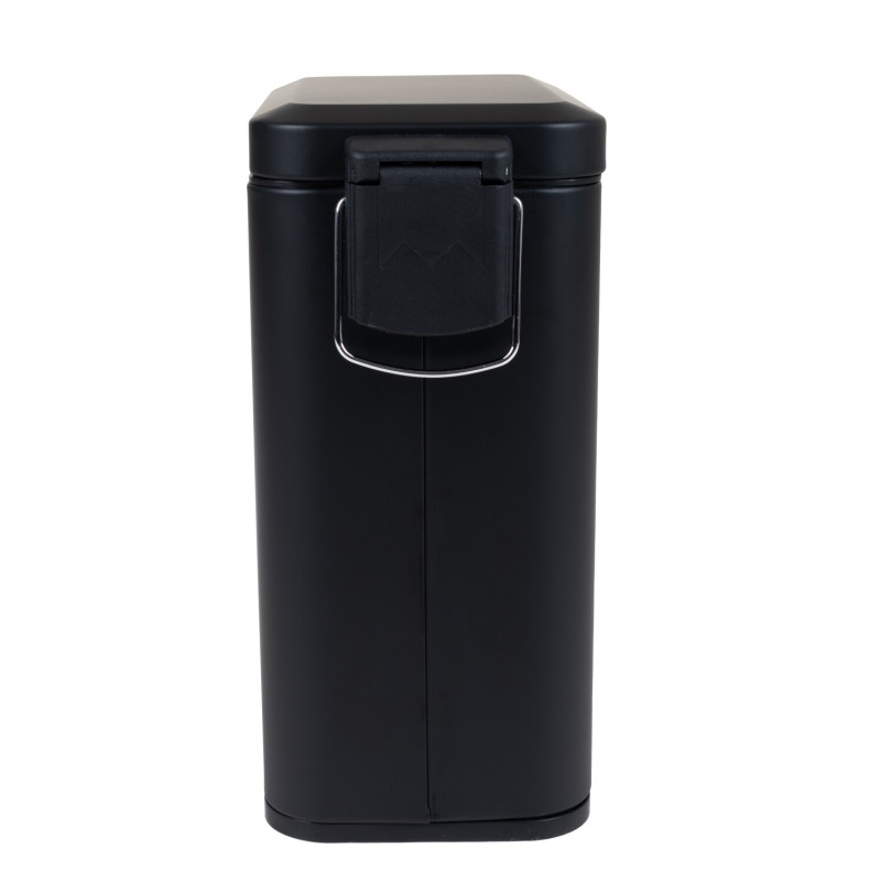 Мусорное ведро с плавным закрытием прямоугольное Zerix Sansa-TC0105 Black 5 л цвет черный