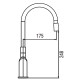 Смеситель для кухни Koer KB-70029-07 Цвет графит