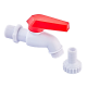 Пивной кран PVC (White+red) Plamix PVI-1/2"