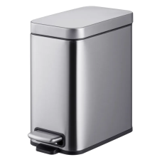 Мусорное ведро с плавным закрытием прямоугольное Mixxus Premium Quadro-TC0105 SS Color 5л цвет нерж