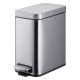 Мусорное ведро с плавным закрытием прямоугольное Mixxus Premium Quadro-TC0105 SS Color 5л цвет нерж