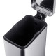 Мусорное ведро с плавным закрытием прямоугольное Mixxus Premium Quadro-TC0105 SS Color 5л цвет нерж
