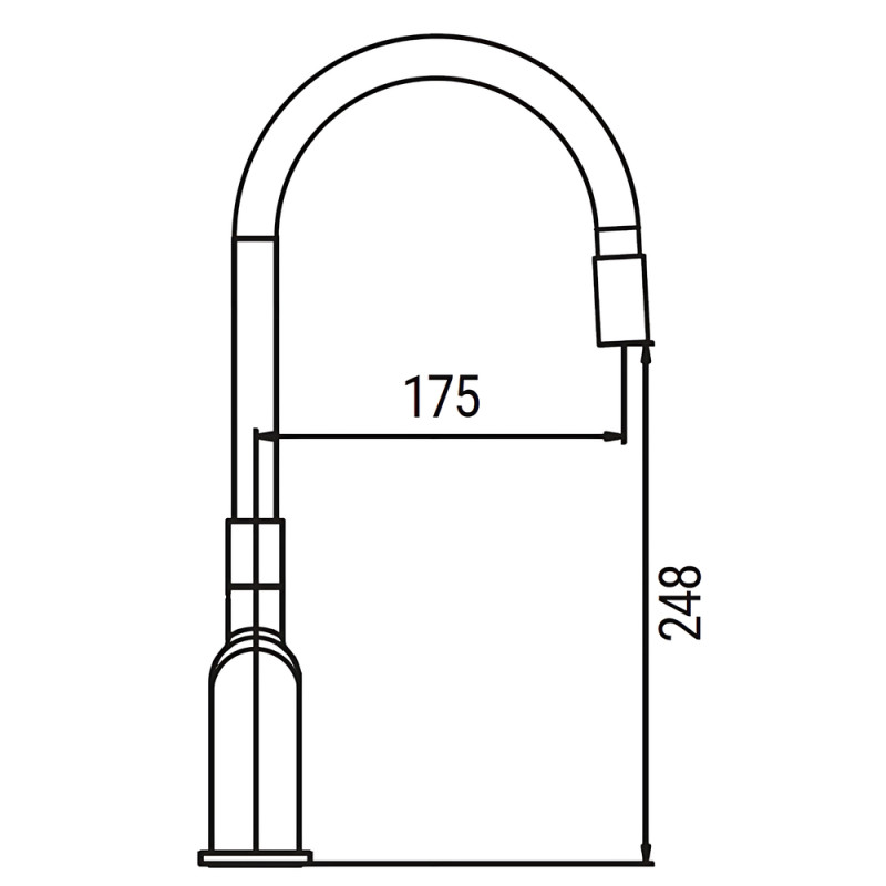 Смеситель для кухни Koer KB-70029-01 Цвет хром