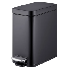Мусорное ведро с плавным закрытием прямоугольное Mixxus Premium Quadro-TC0105 Black 5 л цвет черный