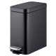 Мусорное ведро с плавным закрытием прямоугольное Mixxus Premium Quadro-TC0105 Black 5 л цвет черный