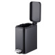 Мусорное ведро с плавным закрытием прямоугольное Mixxus Premium Quadro-TC0105 Black 5 л цвет черный