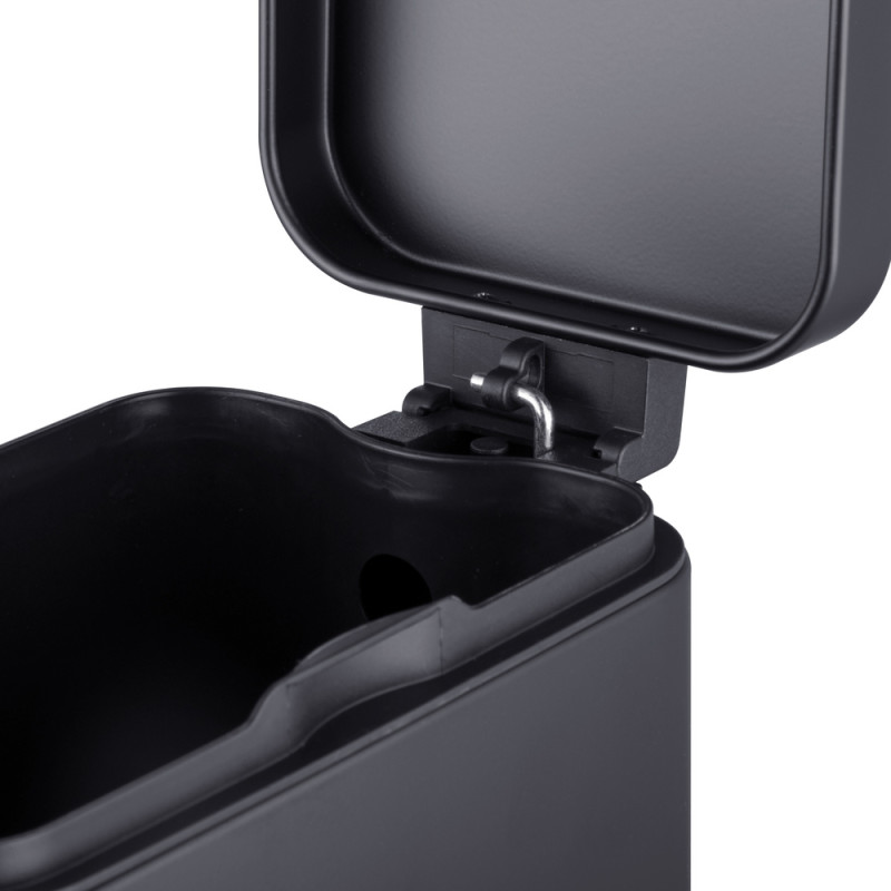 Мусорное ведро с плавным закрытием прямоугольное Mixxus Premium Quadro-TC0105 Black 5 л цвет черный