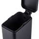 Мусорное ведро с плавным закрытием прямоугольное Mixxus Premium Quadro-TC0105 Black 5 л цвет черный