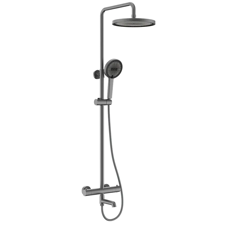 Душевая колонна с термостатическим смесителем Koer KB-57029-07 3 функции, цвет графит
