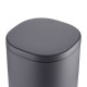 Мусорное ведро с плавным закрытием овальное Mixxus Premium Olivary-TC0105 Graphite 5 л цвет графит