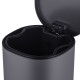 Мусорное ведро с плавным закрытием овальное Mixxus Premium Olivary-TC0105 Graphite 5 л цвет графит