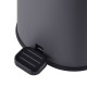 Мусорное ведро с плавным закрытием овальное Mixxus Premium Olivary-TC0105 Graphite 5 л цвет графит