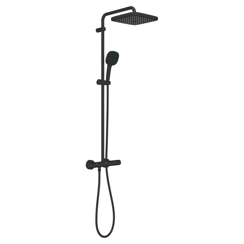 Душевая система с термостатом для настенного монтажа Grohe Tempesta System 250 Cube