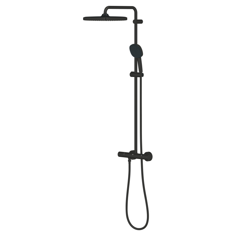 Душевая система с термостатом для настенного монтажа Grohe Tempesta System 250 Cube