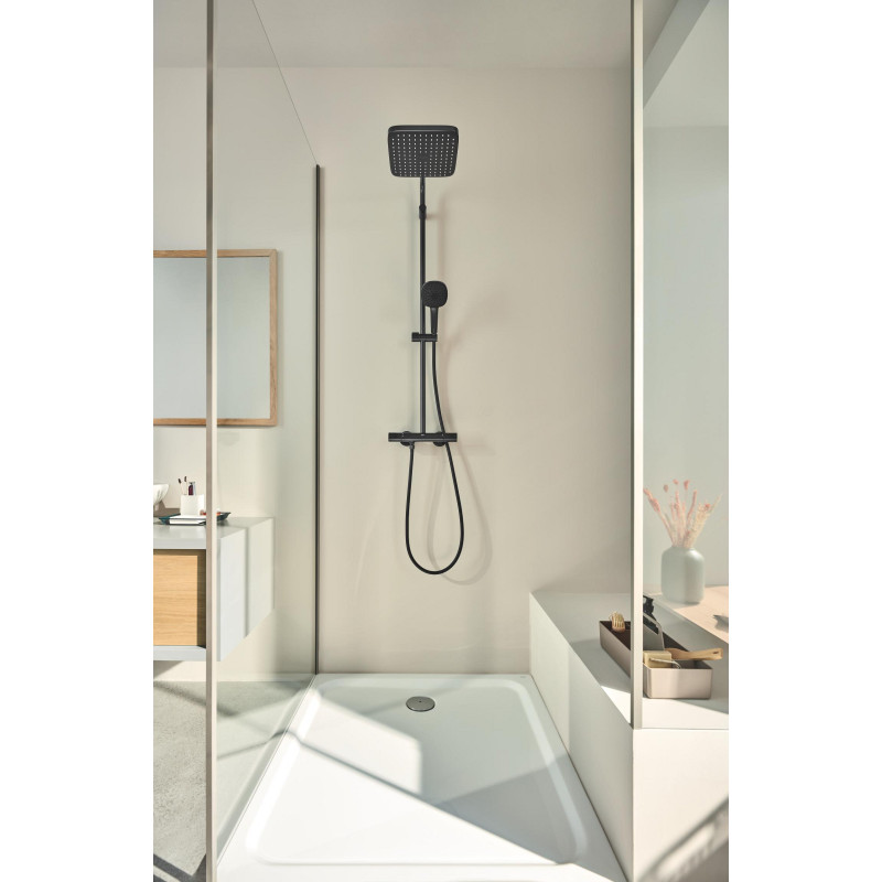Душевая система с термостатом для настенного монтажа Grohe Tempesta System 250 Cube