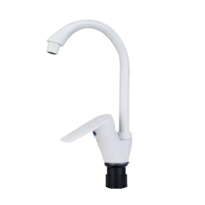 Смеситель для кухни Plamix Oscar-011 White (с подводом)