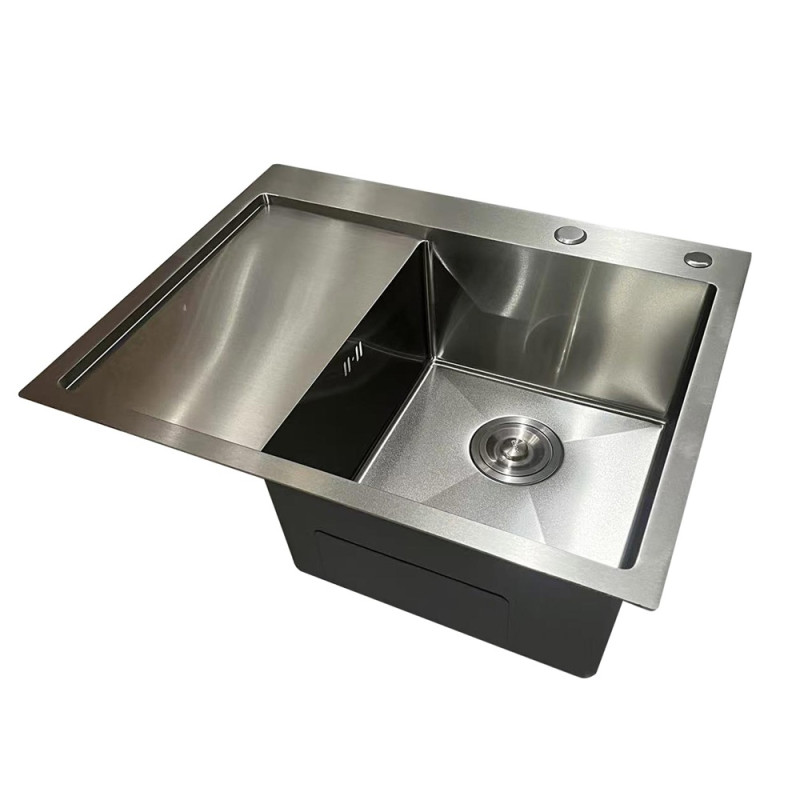 Мойка из нержавеющей стали Mixxus MH6350R Nano-Silver (3.0/0.8) цвет нержавейка