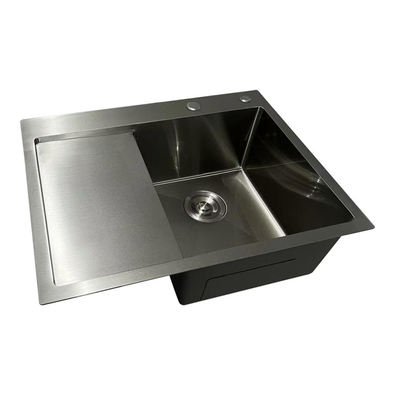 Мойка из нержавеющей стали Mixxus MH6350R Nano-Silver (3.0/0.8) цвет нержавейка