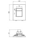 Инсталляция для подвесного унитаза Koer KT-0504-01 500x126x1150mm с панелью смыва KT-0607-01 Хром (