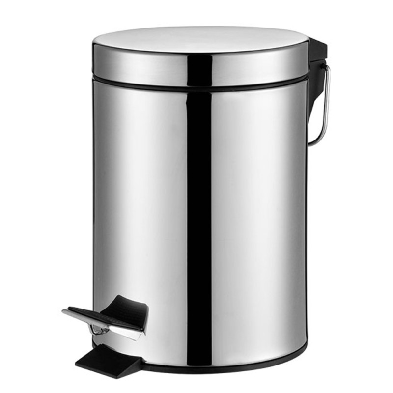 Мусорное ведро круглое Zerix Solo-TC0105 SS Color 5 л цвет нержавейка
