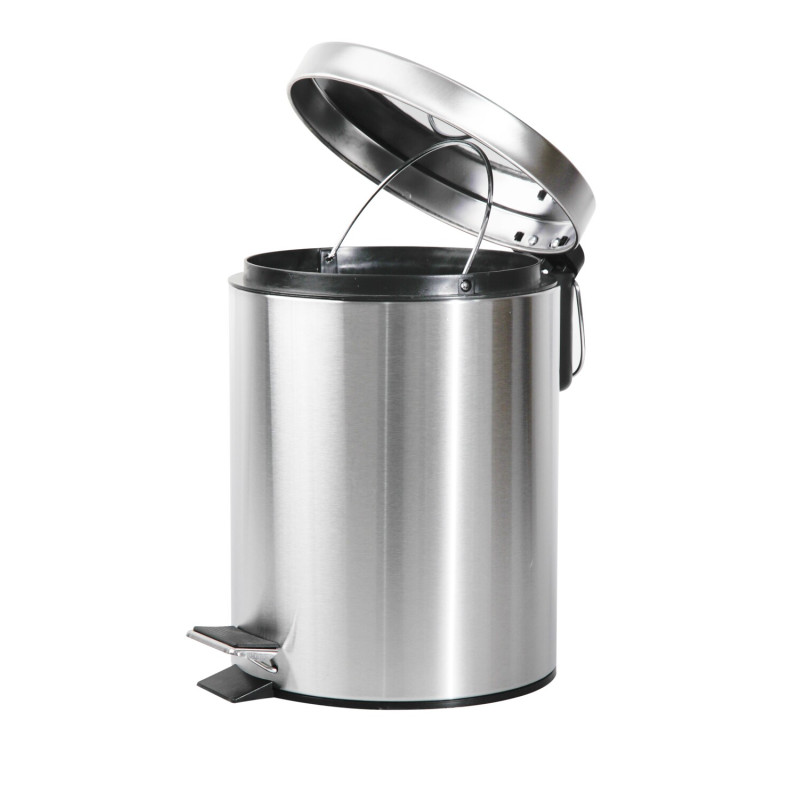 Мусорное ведро круглое Zerix Solo-TC0105 SS Color 5 л цвет нержавейка