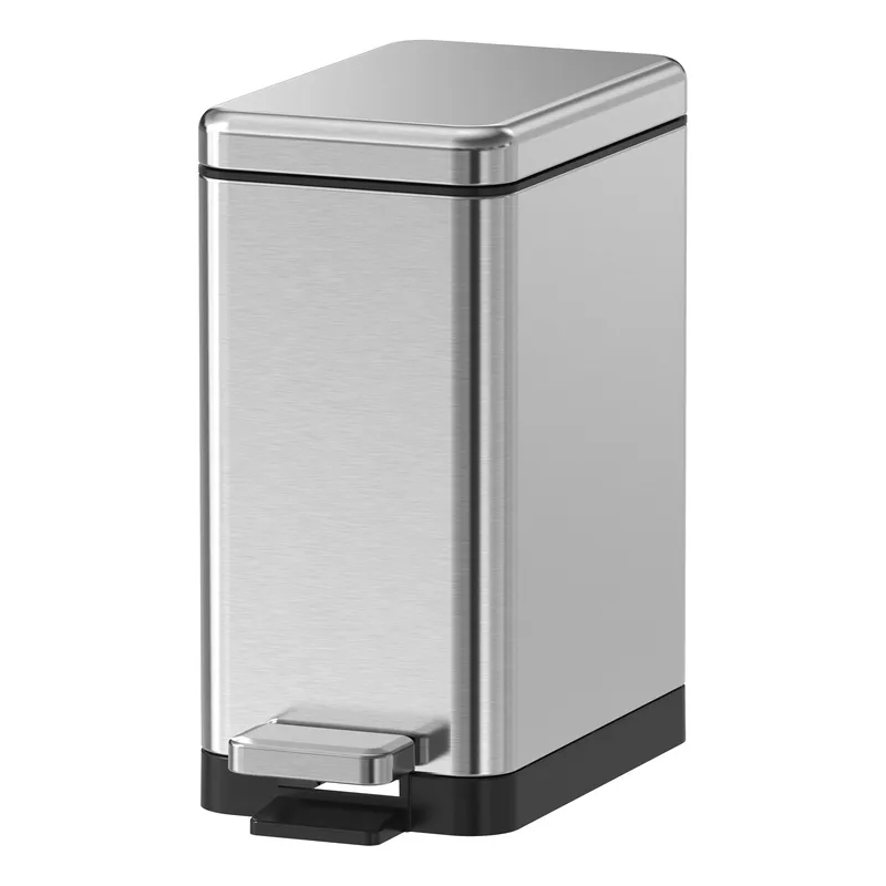 Мусорное ведро с плавным закрытием прямоугольное Koer TC-010210-02 10 л цвет нержавейка
