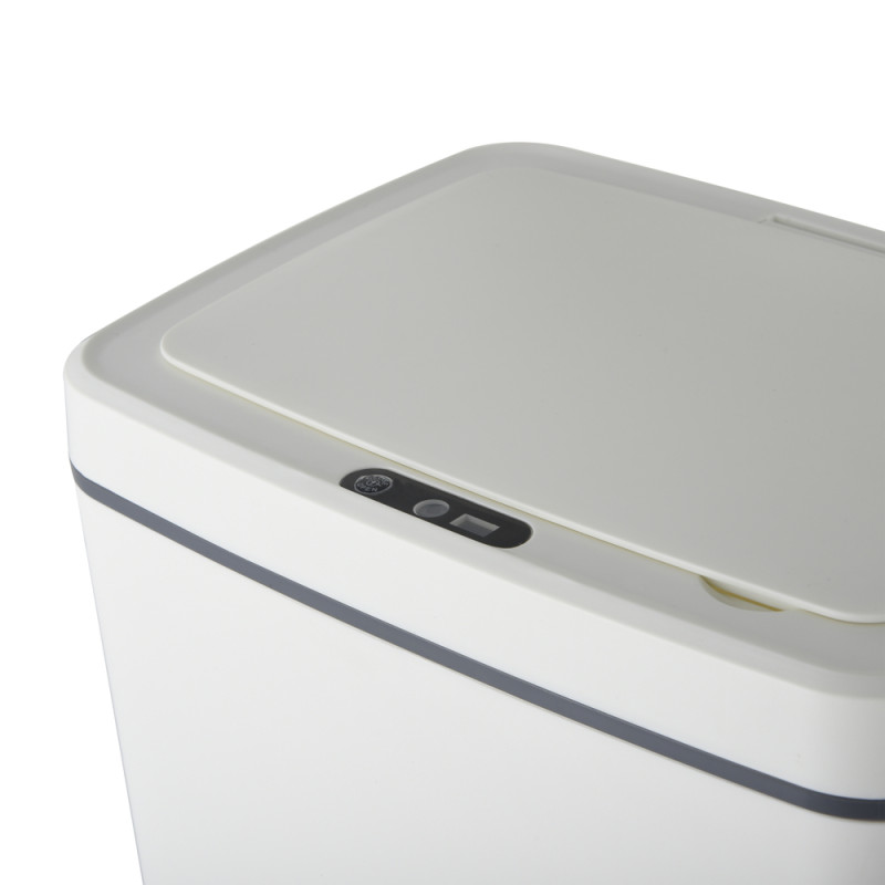 Мусорное ведро сенсорное прямоугольное Mixxus WAVE-TC0110 White 10 л цвет белый