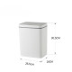 Мусорное ведро сенсорное прямоугольное Mixxus WAVE-TC0110 White 10 л цвет белый