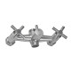 Душевая колонна со смесителем Mixxus DVE-006-J из нерж. стали SUS304