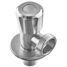 Кран для подключ. сантехприборов Zerix VAL-05-1/2x3/4 с нерж. ст.SUS304