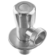 Кран для подключ. сантехприборов Zerix VAL-05-1/2x3/4 с нерж. ст.SUS304
