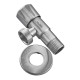 Кран для подключ. сантехприборов Zerix VAL-05-1/2x3/4 с нерж. ст.SUS304